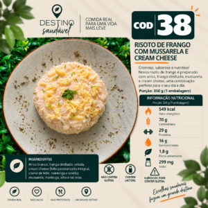 Cod 38-Risoto De Frango C/ Cream Chease e Mussarela