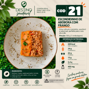 Cod 21-Escondidinho de Abóbora com Frango