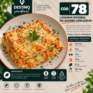 Cod 78-Lasanha de Legumes com Queijo