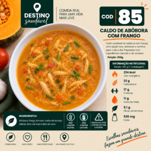 Cod 85-Caldo de Abóbora com Frango