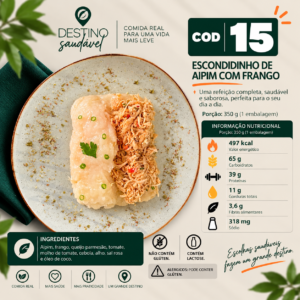 Cod 15-Escondidinho de Aipim com Frango