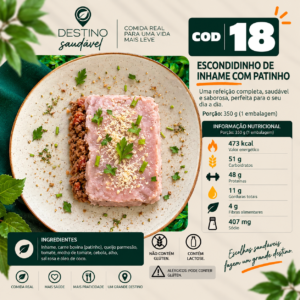 Cod 18-Escondidinho de Inhame com Patinho