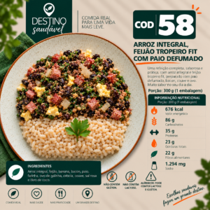 Cod 58-Arroz Integral, Tropeiro Fit