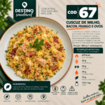 Cod 67-Cuscuz de Milho com Bacon, Frango e Ovos