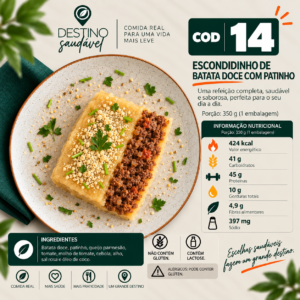 Cod 14-Escondidinho de Batata Doce com Patinho