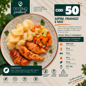 Cod 50-Aipim, Frango e Mix